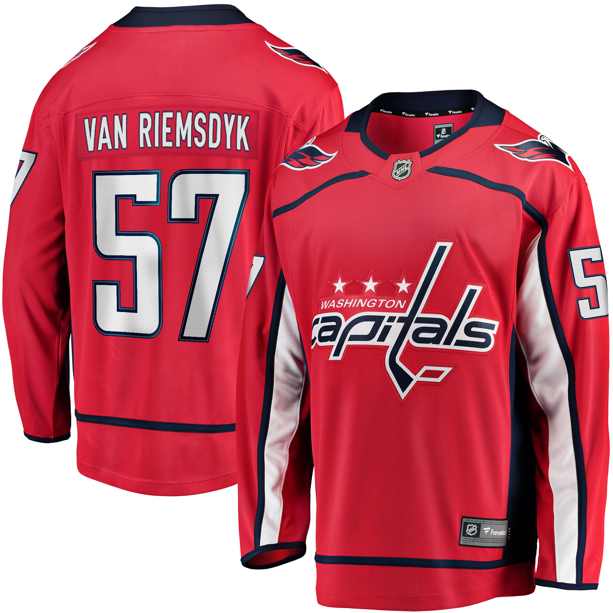 Men's Washington Capitals Trevor van Riemsdyk Red Home Breakaway Jersey