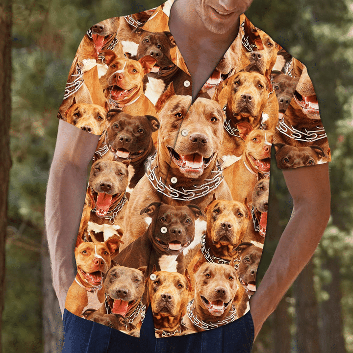 Awesome Pitbull Hawaiian Shirt | Unisex | Adult | HW5036