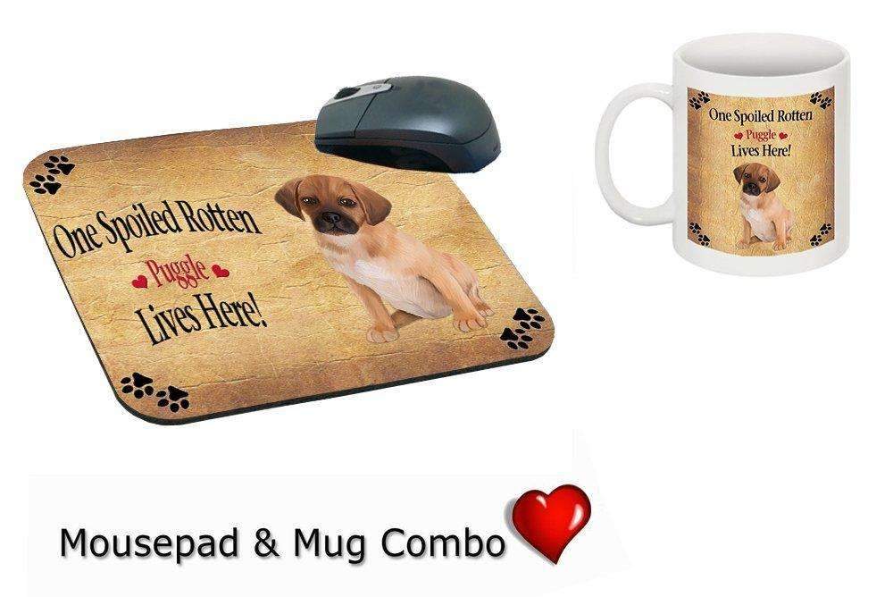 Puggle Puppy Spoiled Rotten Dog Mug & Mousepad Combo Gift Set