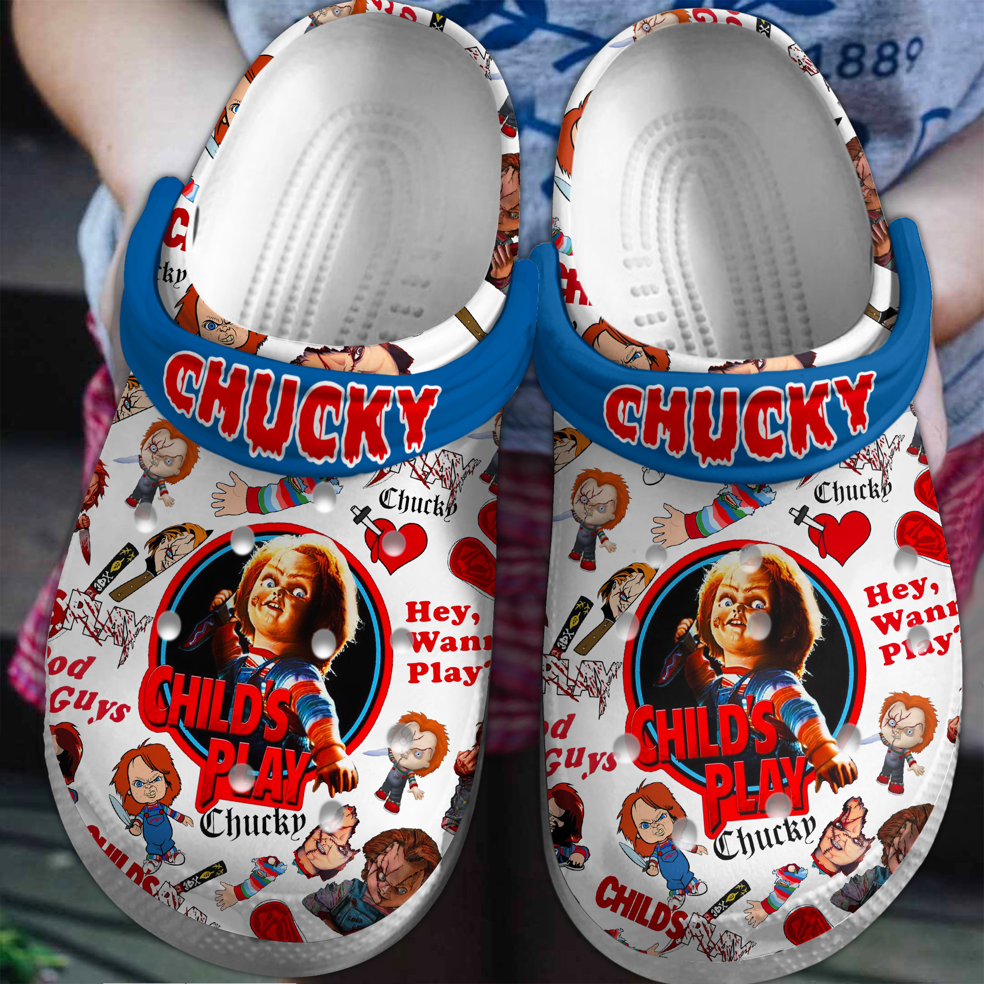 Chucky TV Series Crocs Crocband Clogs Shoes Comfortable For Men Women and Kids