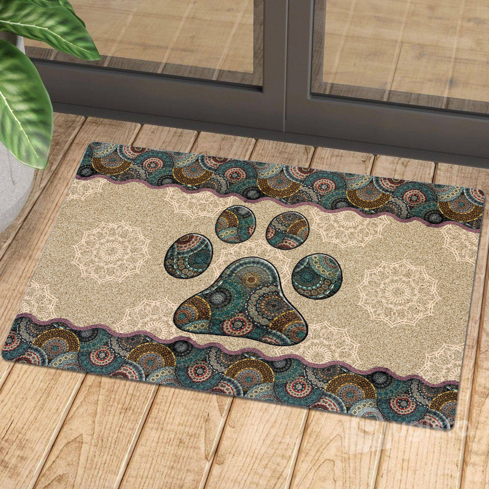 Mandala Dog All Over Printing Doormat Pre2378