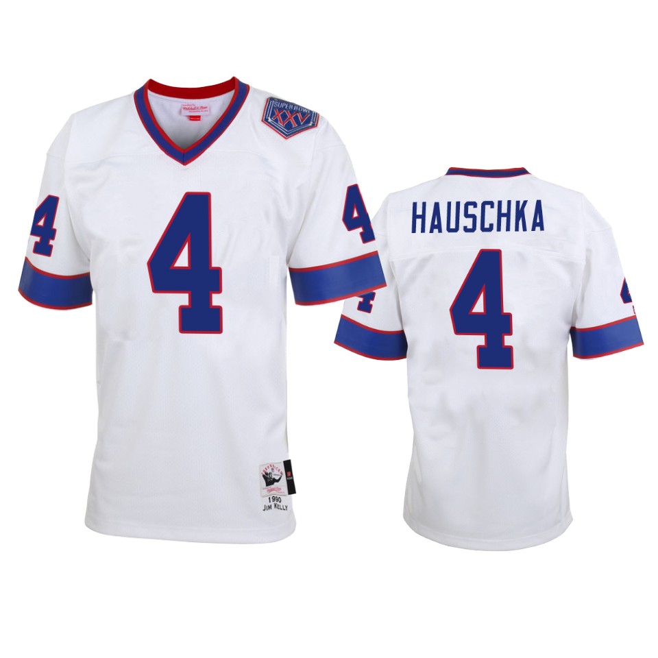 Buffalo Bills Steven Hauschka White Vintage Replica Jersey – Men