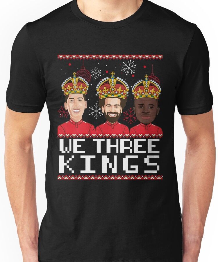 Ugly Christmas We Three Kings Liverpool Football Bobby Firmino Mo Sala Shirt