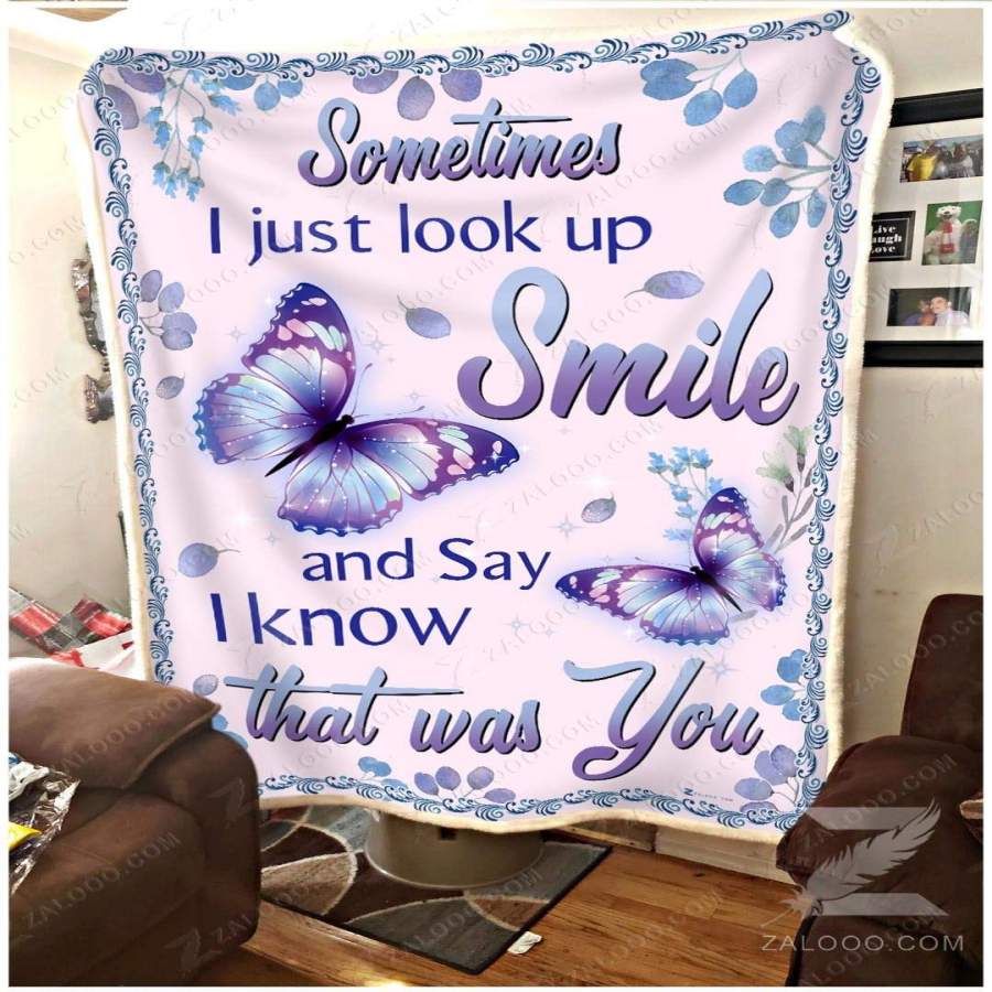 Zalooo – Fleece Blanket – Butterfly – I know that was you