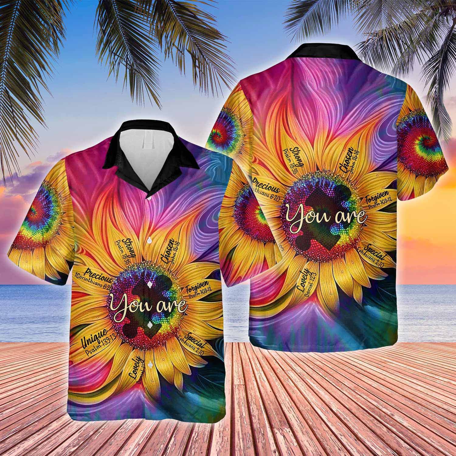 Accept Understand Love Autism Awareness Hawaii Shirt For Men And Women Ha3671