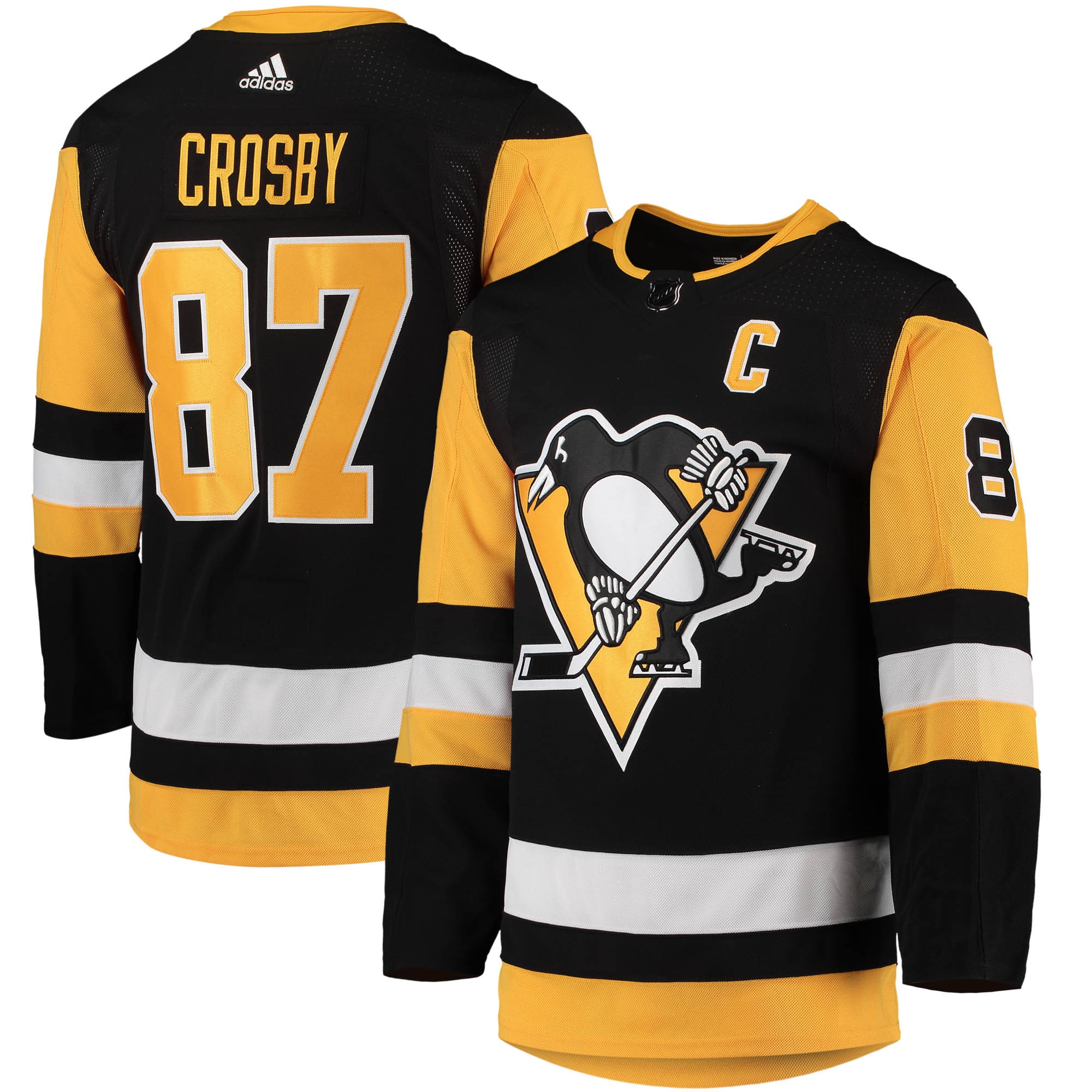 Sidney Crosby Pittsburgh Penguins Home Primegreen Authentic Player Jersey – Black