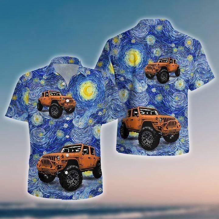 Jeep Starry Night Hawaii Shirt Ha20552