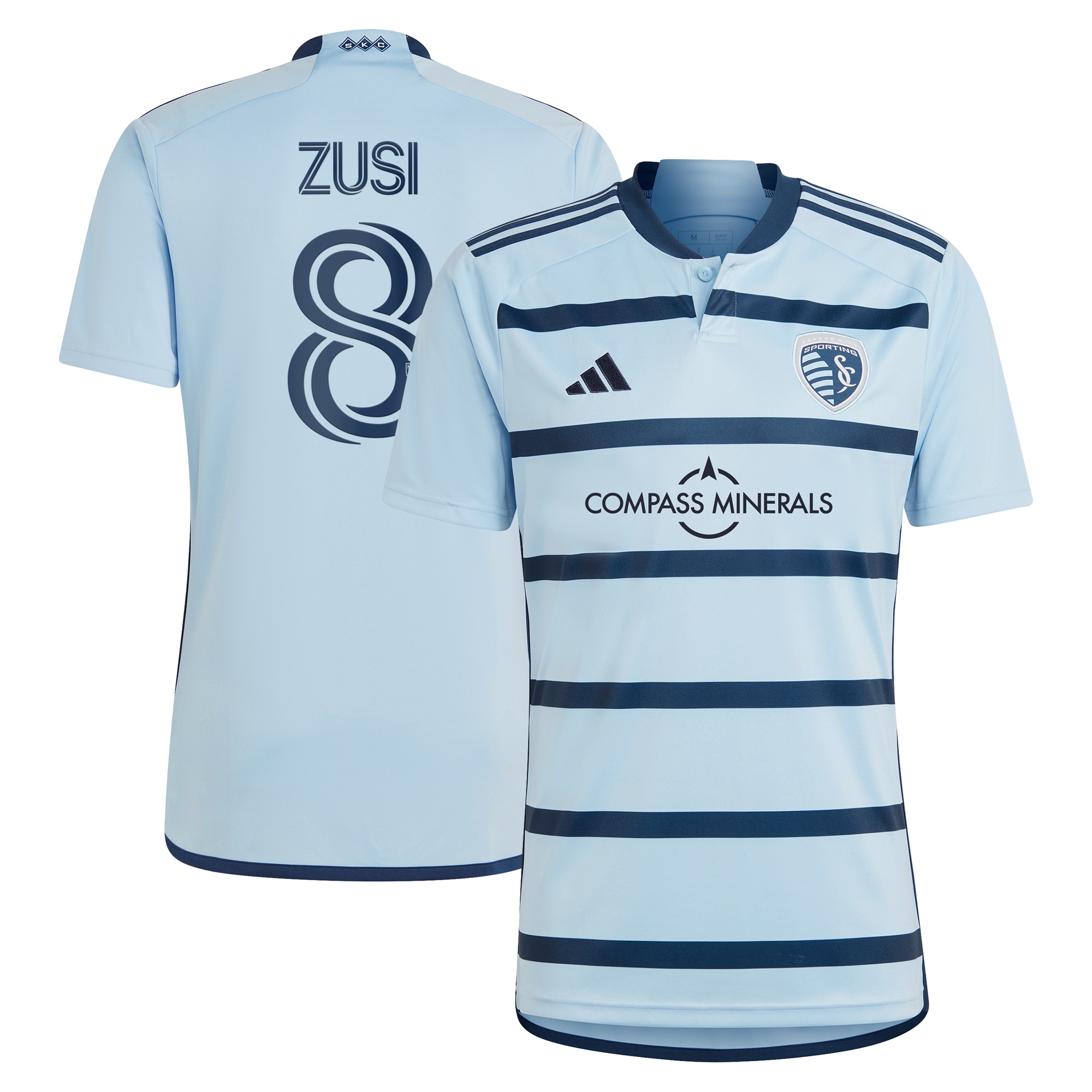 Graham Zusi Sporting Kansas City 2023 Hoops 4.0 Replica Player Jersey – Light Blue