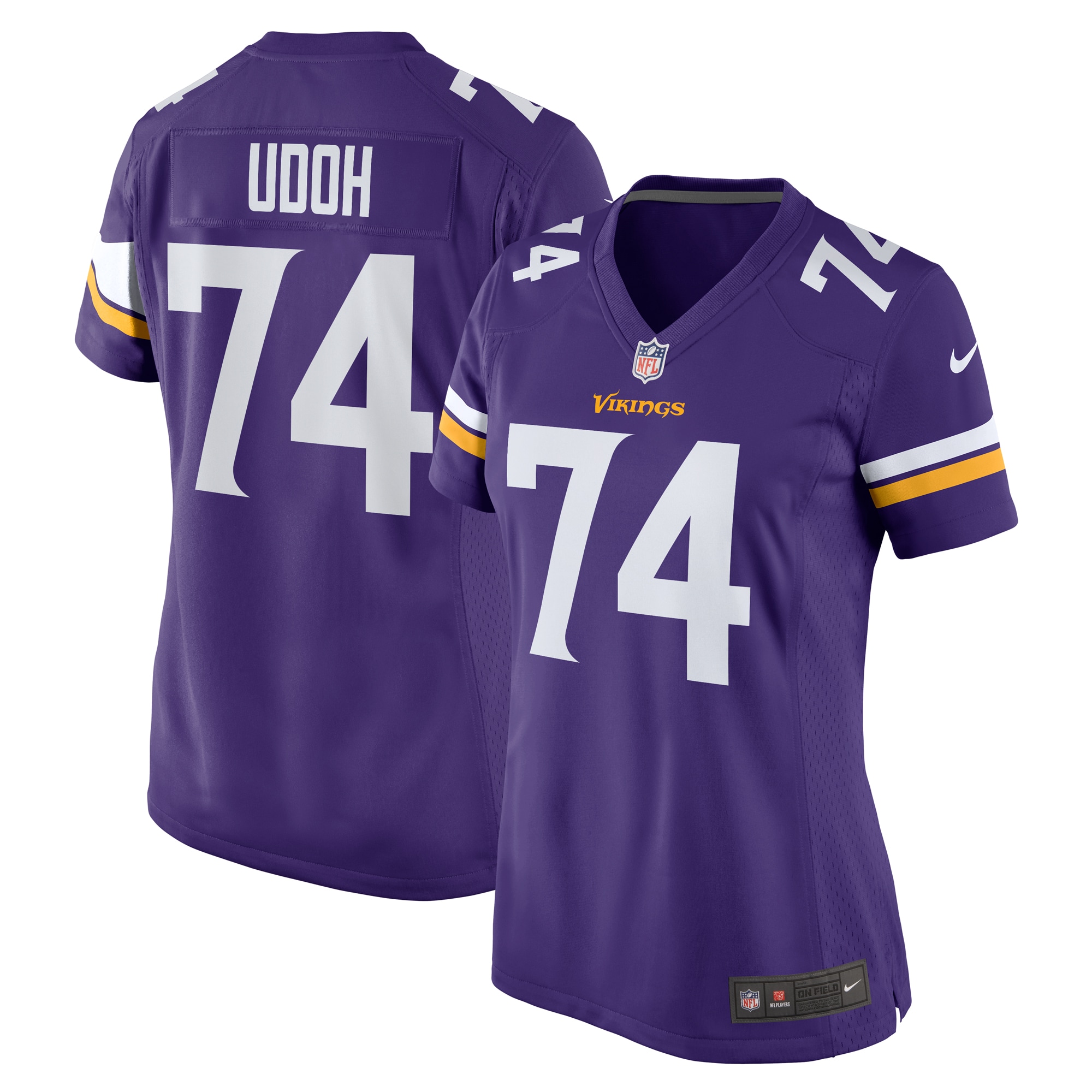 Women’s Minnesota Vikings Oli Udoh Purple Game Jersey