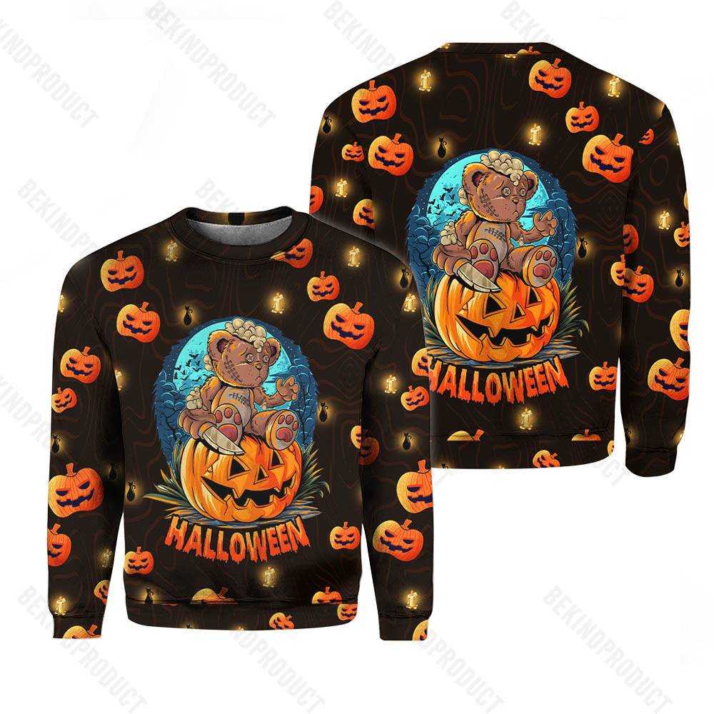 Amazing Pumpkin Halloween Crewneck Sweatshirt All Over Print Sweatshirt For Women Sweatshirt For Men Swn1100