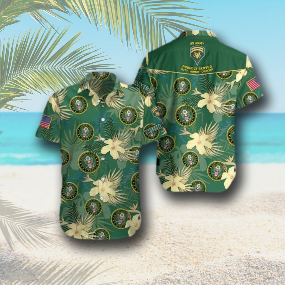 Army Hawaiian Shirt Military Veteran Custom Hawaiian Ha91918