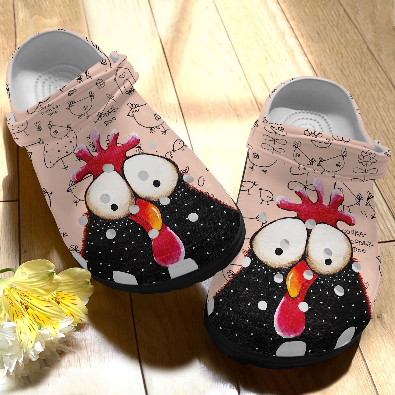 Chicken Personalized Clog, Custom Name, Text, Color, Number Fashion Style For Women, Men, Kid, Print 3D Baby Chicken