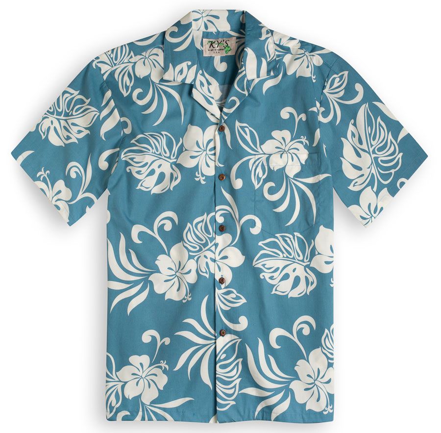 San Souci Blue High Quality Hawaii Shirt Ha100063