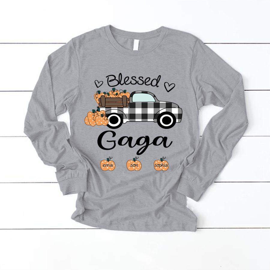 PERSONALIZED MY GREATEST BLESSINGS CALL ME GAGA FALL SHIRT