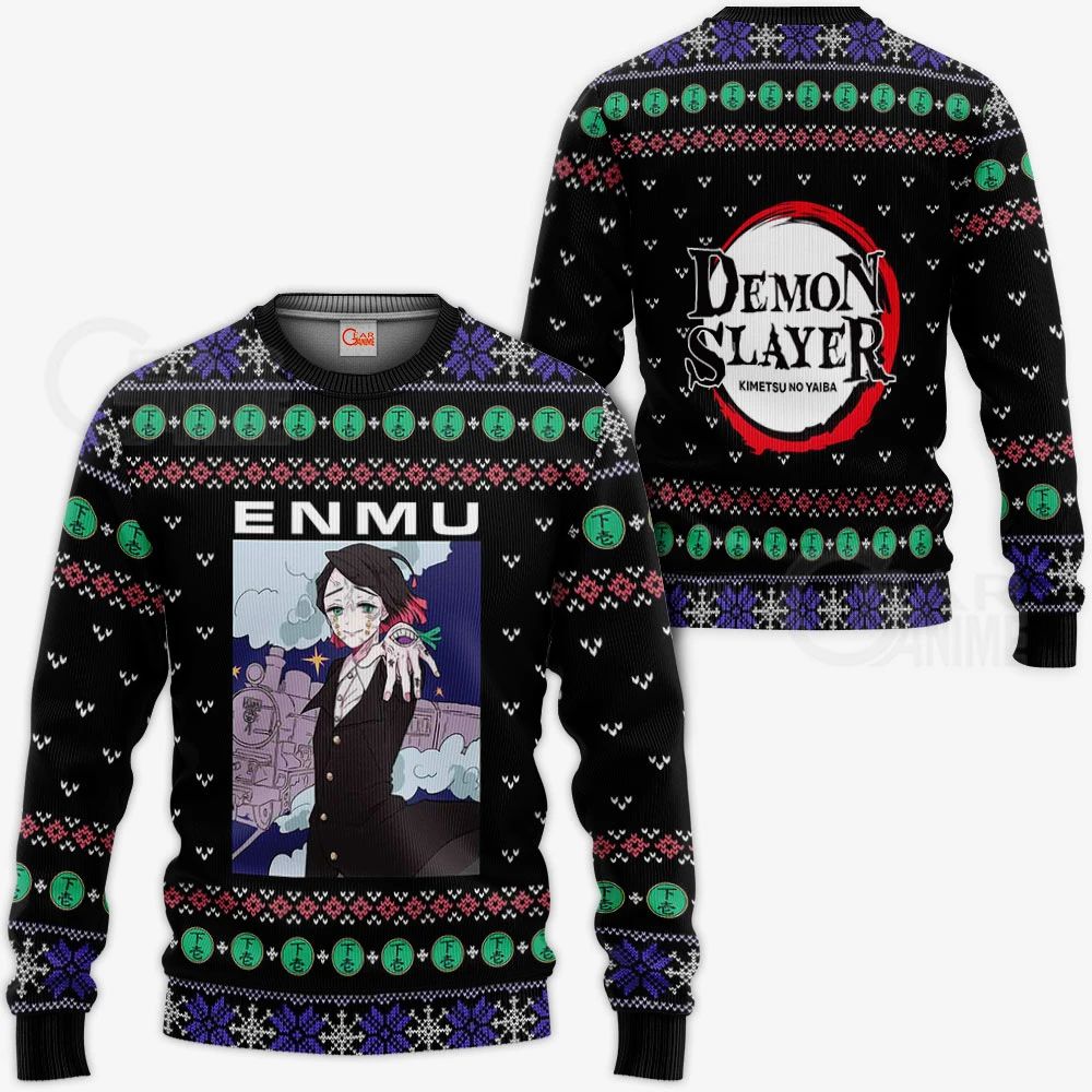 Tamio Enmu Ugly Sweater Christmas Demon Slayer Anime Gift Va10 Unisex Men Women