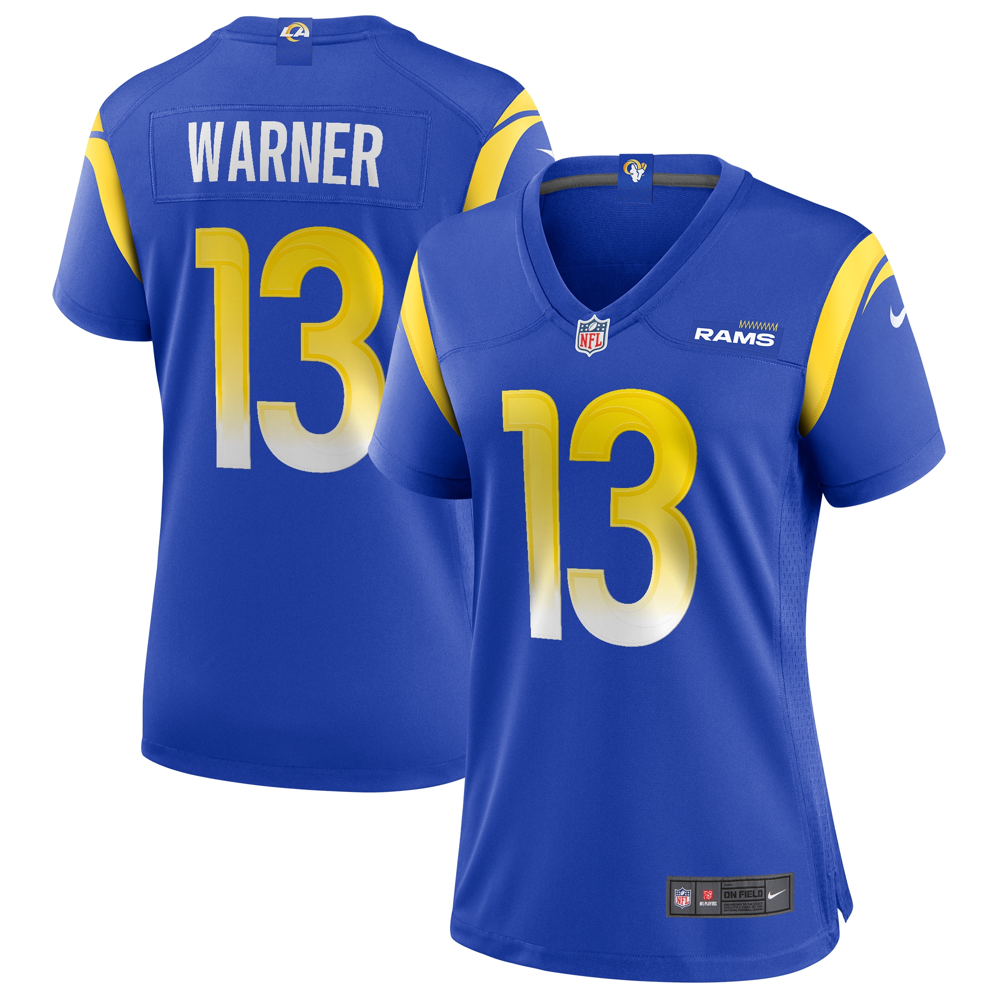 Kurt Warner Los Angeles Rams Women's Game Retired Player Jersey – Royal