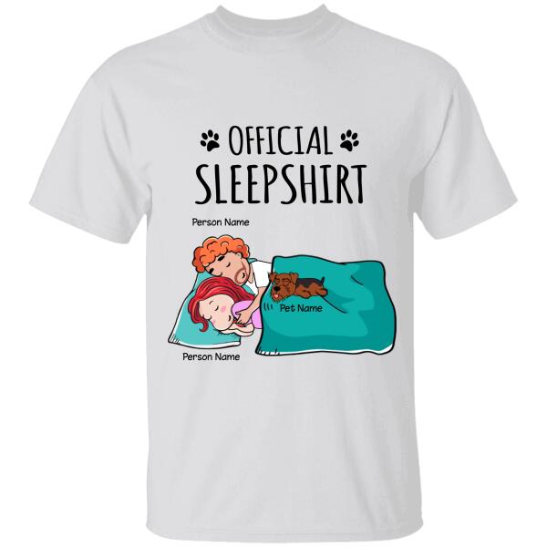 Official Sleep Shirt Couple Personalized Pet T-Shirt Ts-Gh173