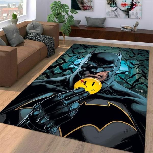 The 20 Rug Batman Happy Pin Area Rugs Living Room Carpet FN111142 Christmas Gift Floor Decor