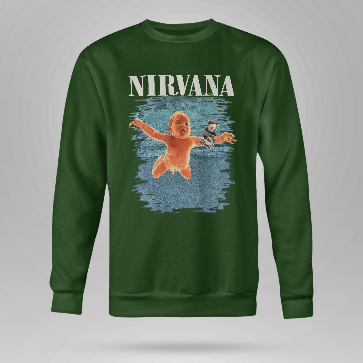 1990S Nirvana Nevermind Album Vintage Crewneck Sweatshirt