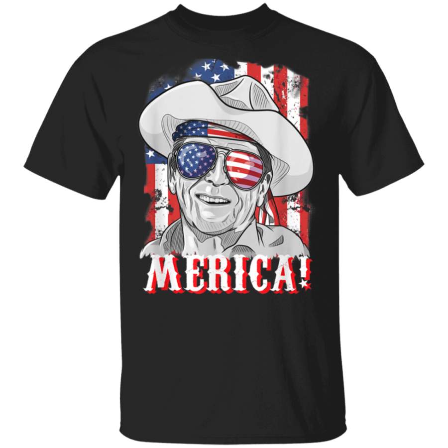 4th of July President Raegan Shirt Gift Women Men USA Flag TShirt