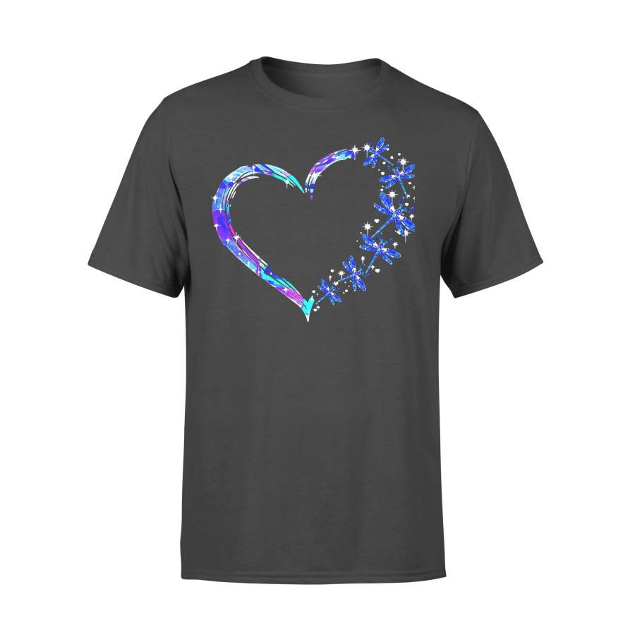 Dragonfly Wings Of Love Heart T-shirt