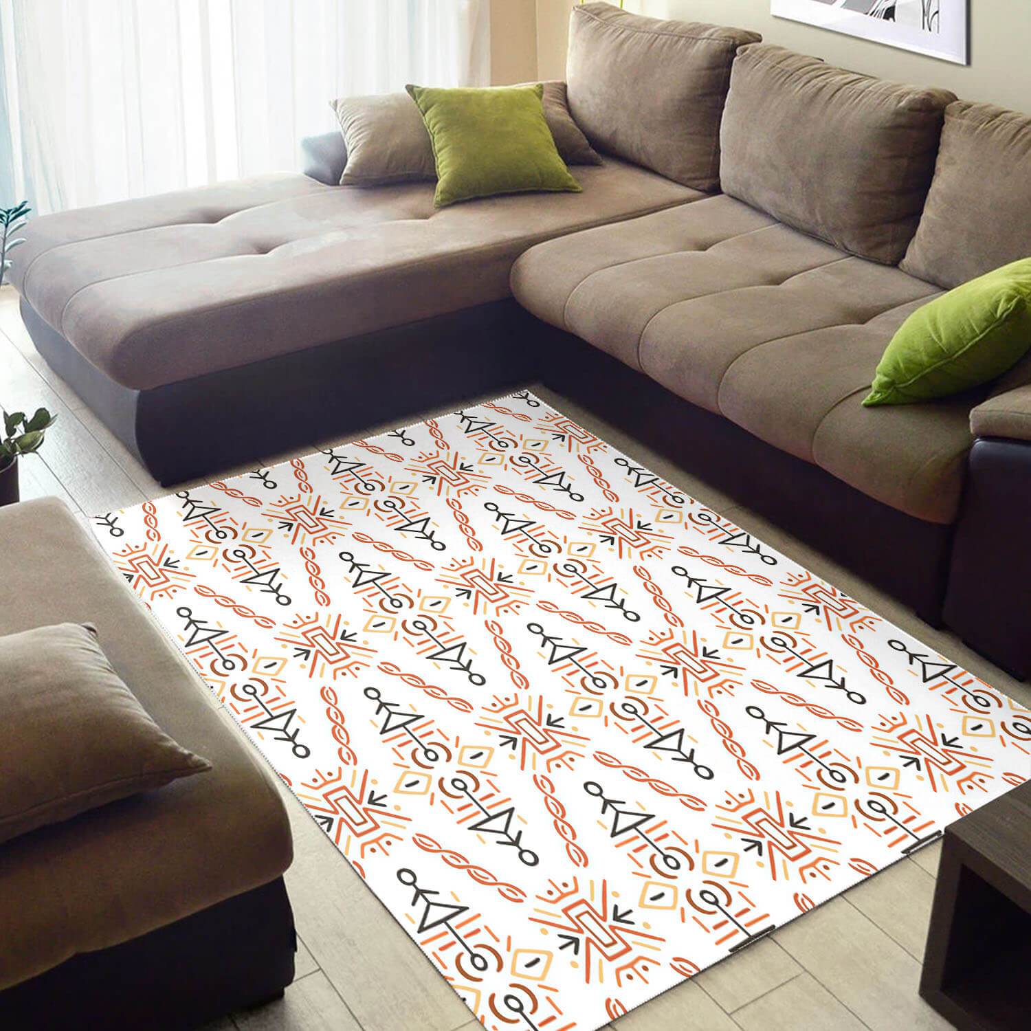 Trendy African Style Rugs Amazing African American Art Seamless Pattern African Large Carpet African House Decor WBG3123