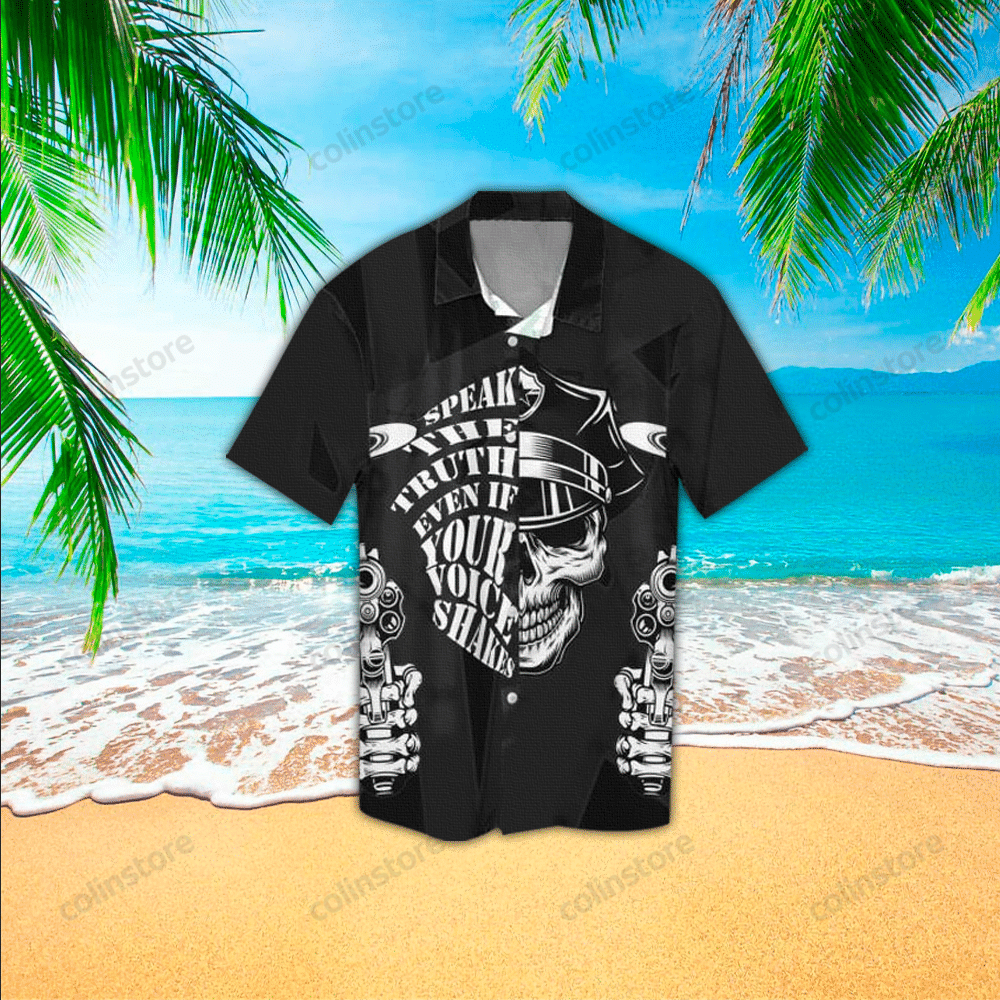 Police Aloha Hawaii Shirt For Ha42349