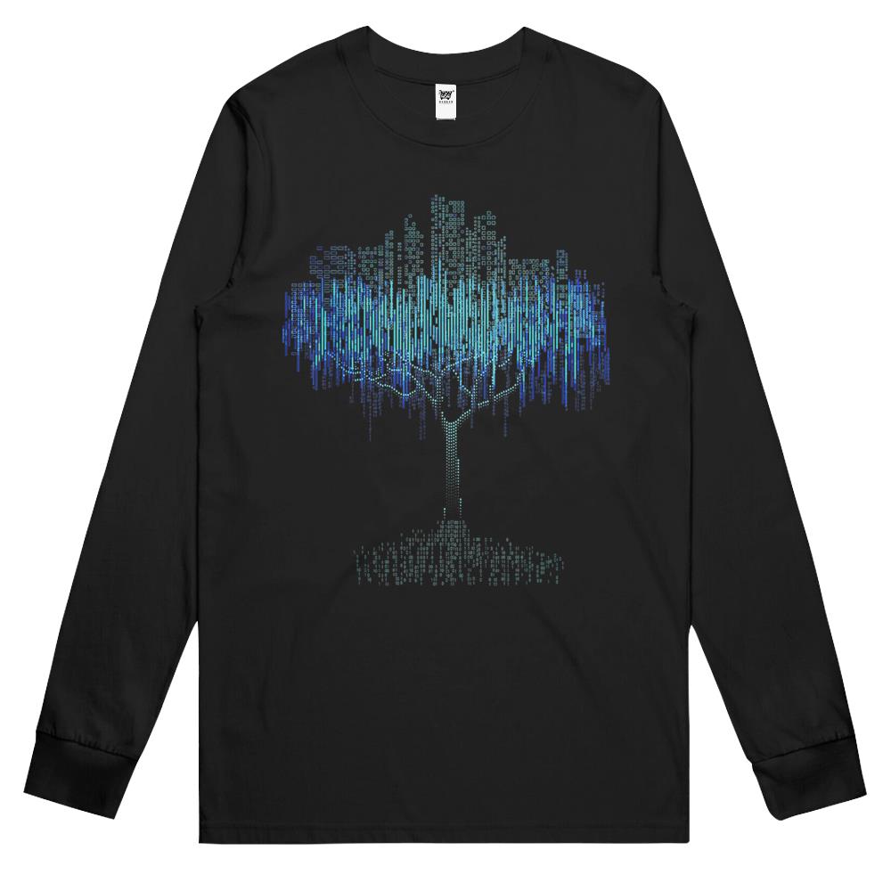 Binary Tree Coding Computer Programmer Long Sleeve T Shirts