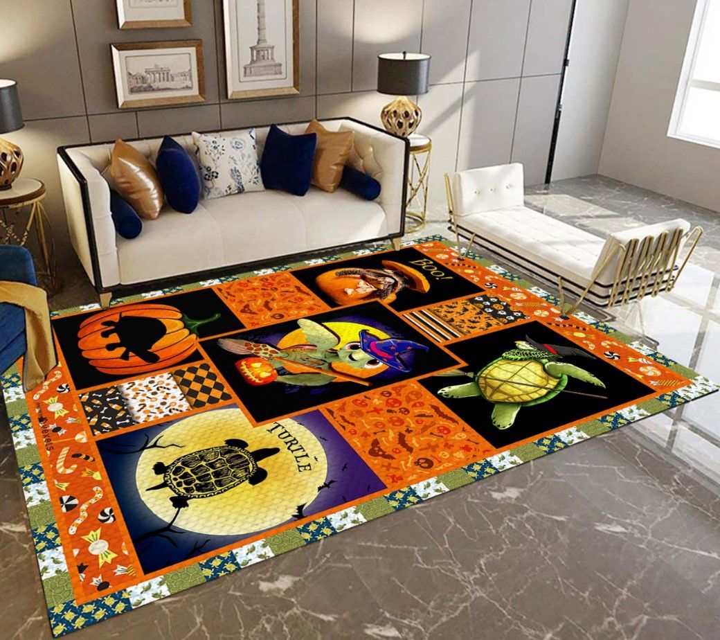 Turtle Halloween D0309 Rectangle Rug