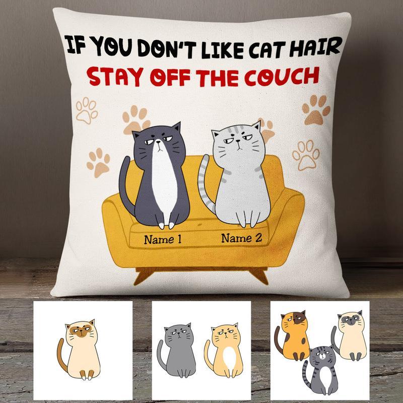 Customized Kitten Cute Cat Hair Furniture Pillow Funny Design Christmas Gift Idea