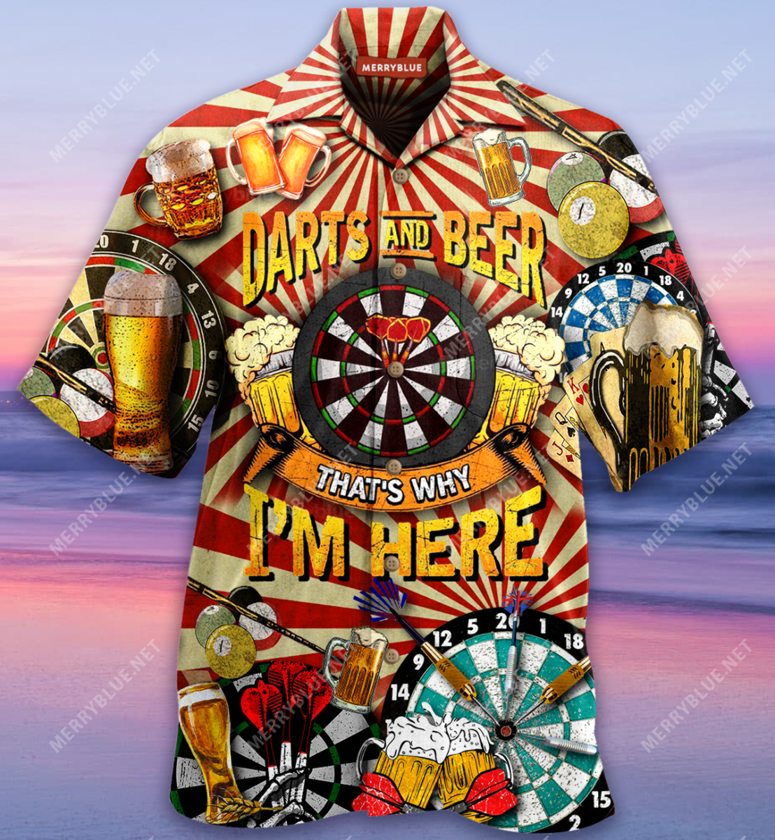 Darts And Bir Why Here Unisex Hawaii Shirt Ha32707