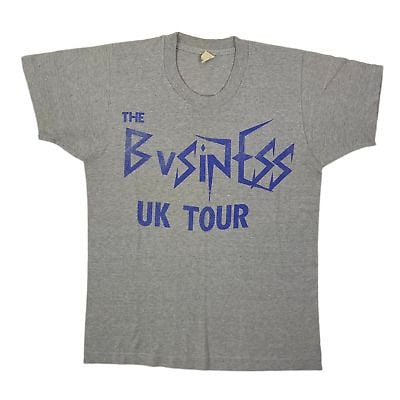 Vintage The Business “uk Tour” T-shirt Hardcore Punk Rock Oi Concert Tour Tee 8032