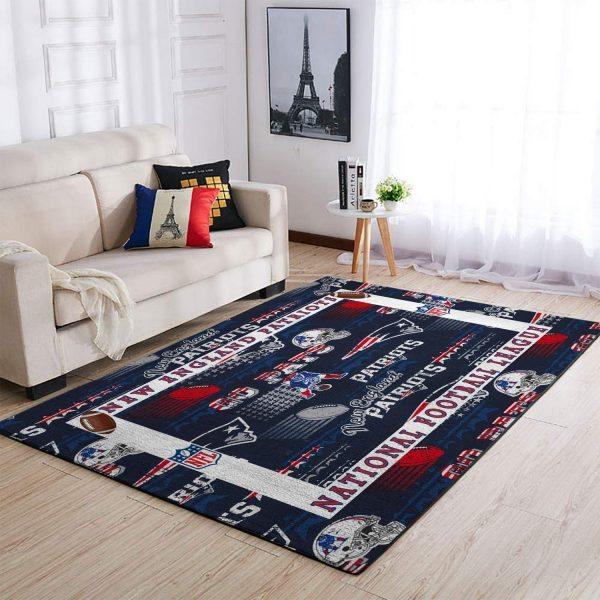 New England Patriots Area Rugs Living Room Carpet Christmas Gift Floor Decor RCDD81F35002