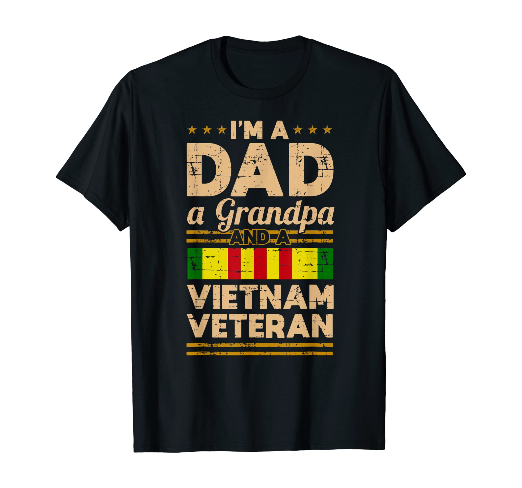 Dad Grandpa Vietnam Veteran Vintage Shirt Men’s Gift T-Shirt