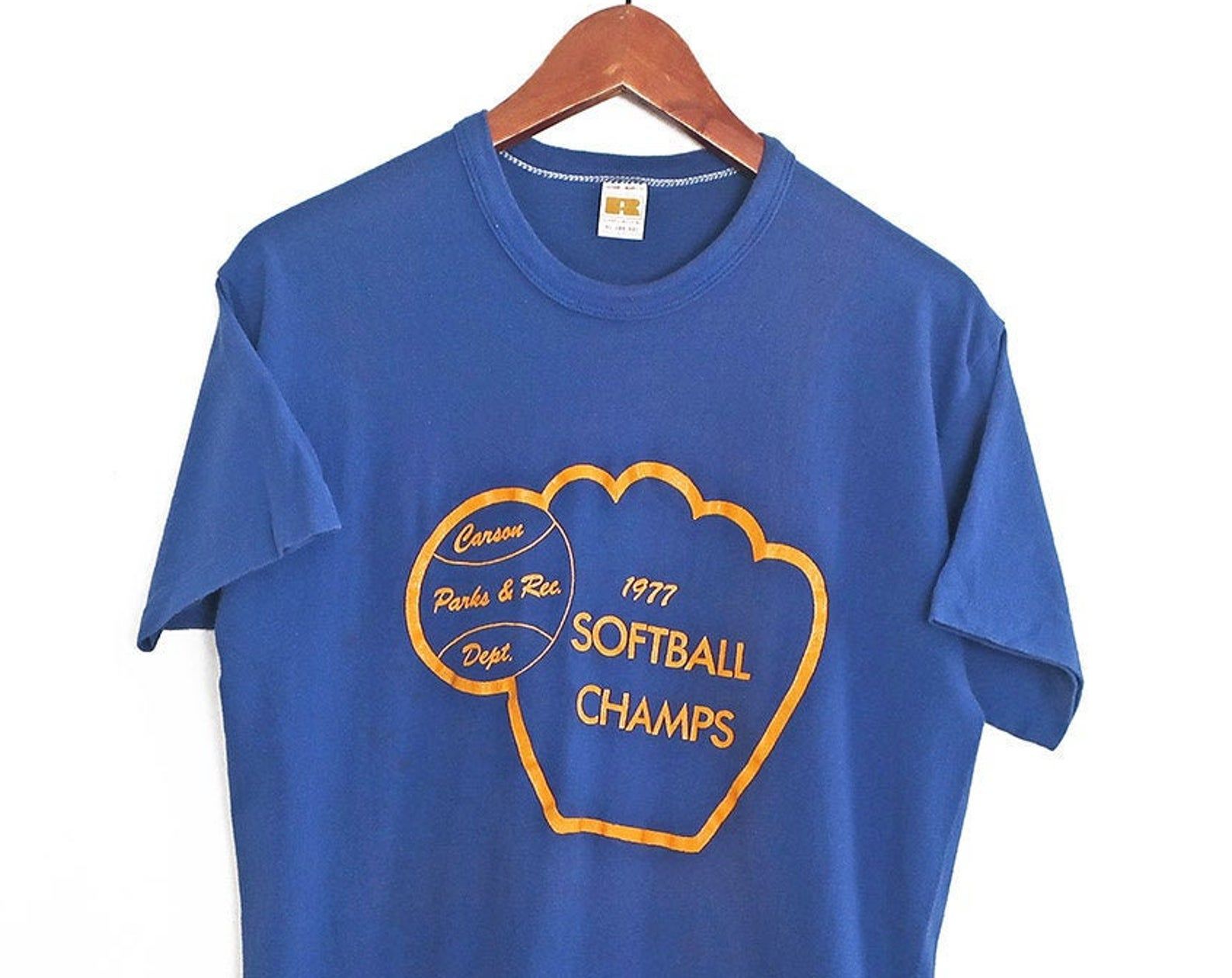 Vintage / 70S Russell Athletic / Softball Shirt / 1970S Russell Athletic 1977 Softball Champs Shirt