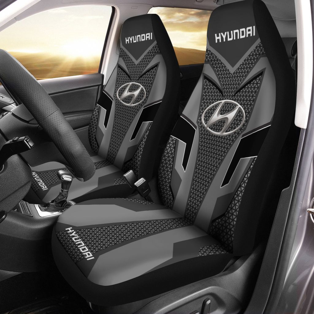 Hyundai Lph-Ha Car Seat Cover (Set Of 2) Ver 1 (Grey)