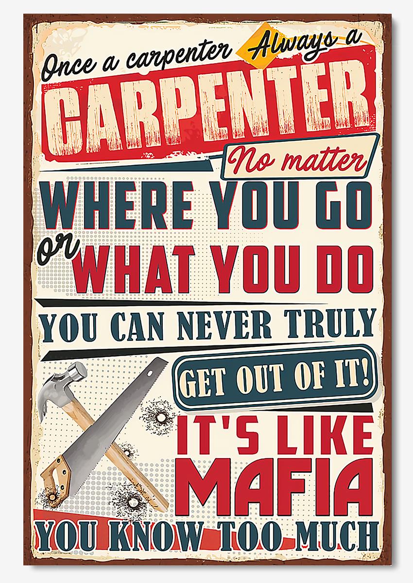 Carpenter No Matter Where You Go Motivation Quotes Wall Art For Home Decor Poster