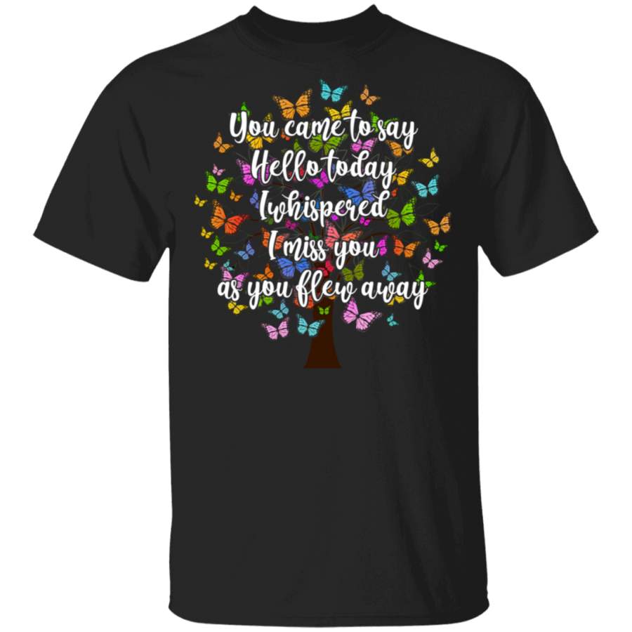 I Whispered I Miss You Cute Butterfly Valentine Shirt