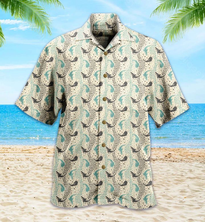 Shark Yellow Hawaiian Shirt 3D