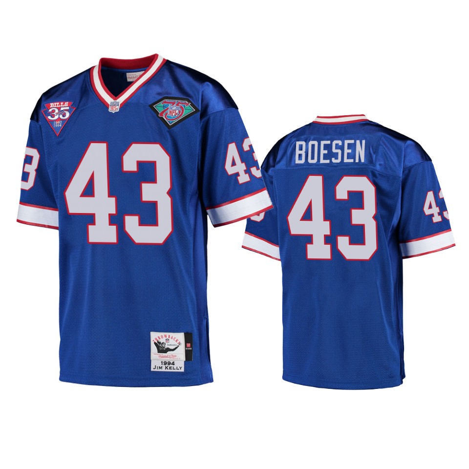 Buffalo Bills Mat Boesen Royal Vintage Replica Jersey – Men