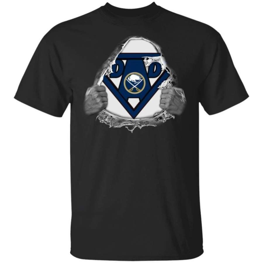 Dad Super Fan Buffalo Sabres Hockey T-Shirt Gift For Dad