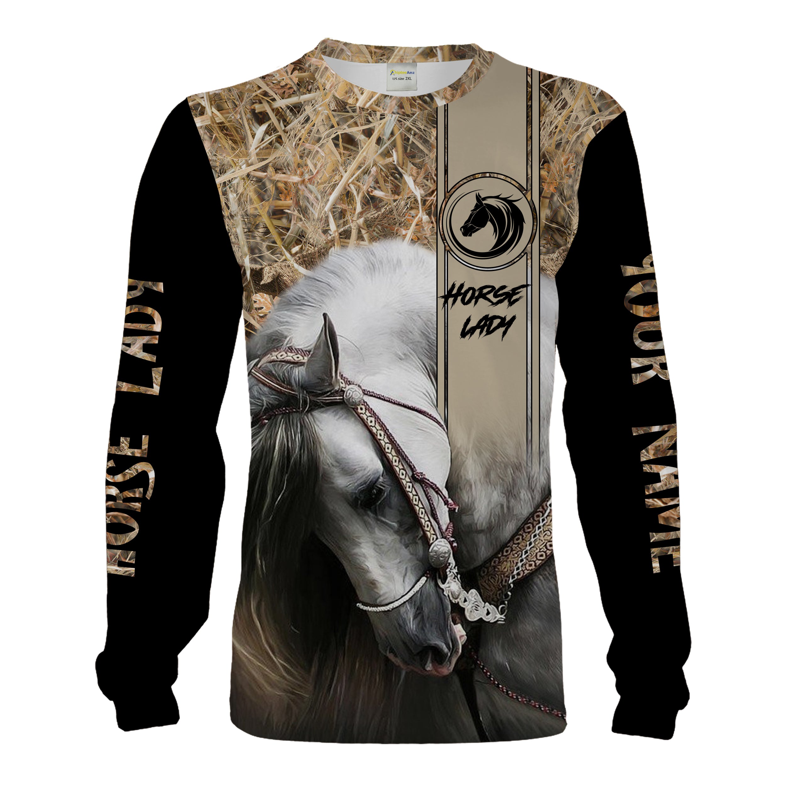 Horse Lady Personalized love horse Full printing Shirts, Hoodie Gifts for Women and Kid Chipteeamz FSD1676