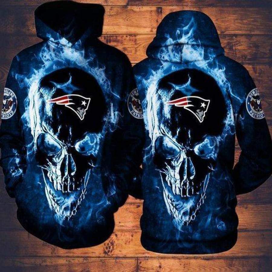 New England Patriots Hoodie 3D Style3858 All Over Printed