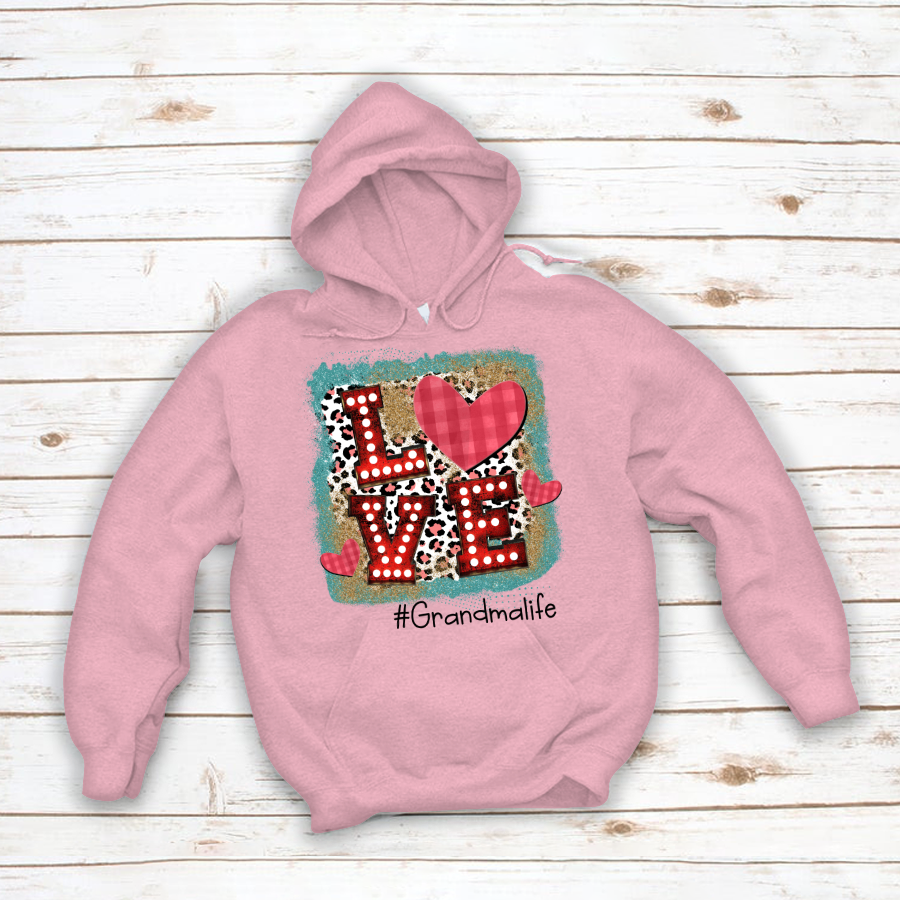 Valentine Love Shirt Grandma Heart Shirt Hoodie