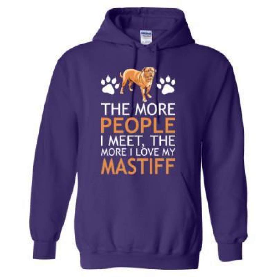 AGR The More People I Meet The More I Love My Mastiff – Heavy Blend™ Hooded Sweatshirt