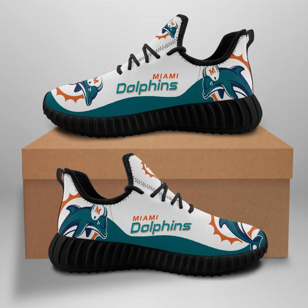 Miami Dolphins Unisex Sneakers New Sneakers Custom Shoes Miami Dolphins Football Yeezy Boost – Yeezy Shoes