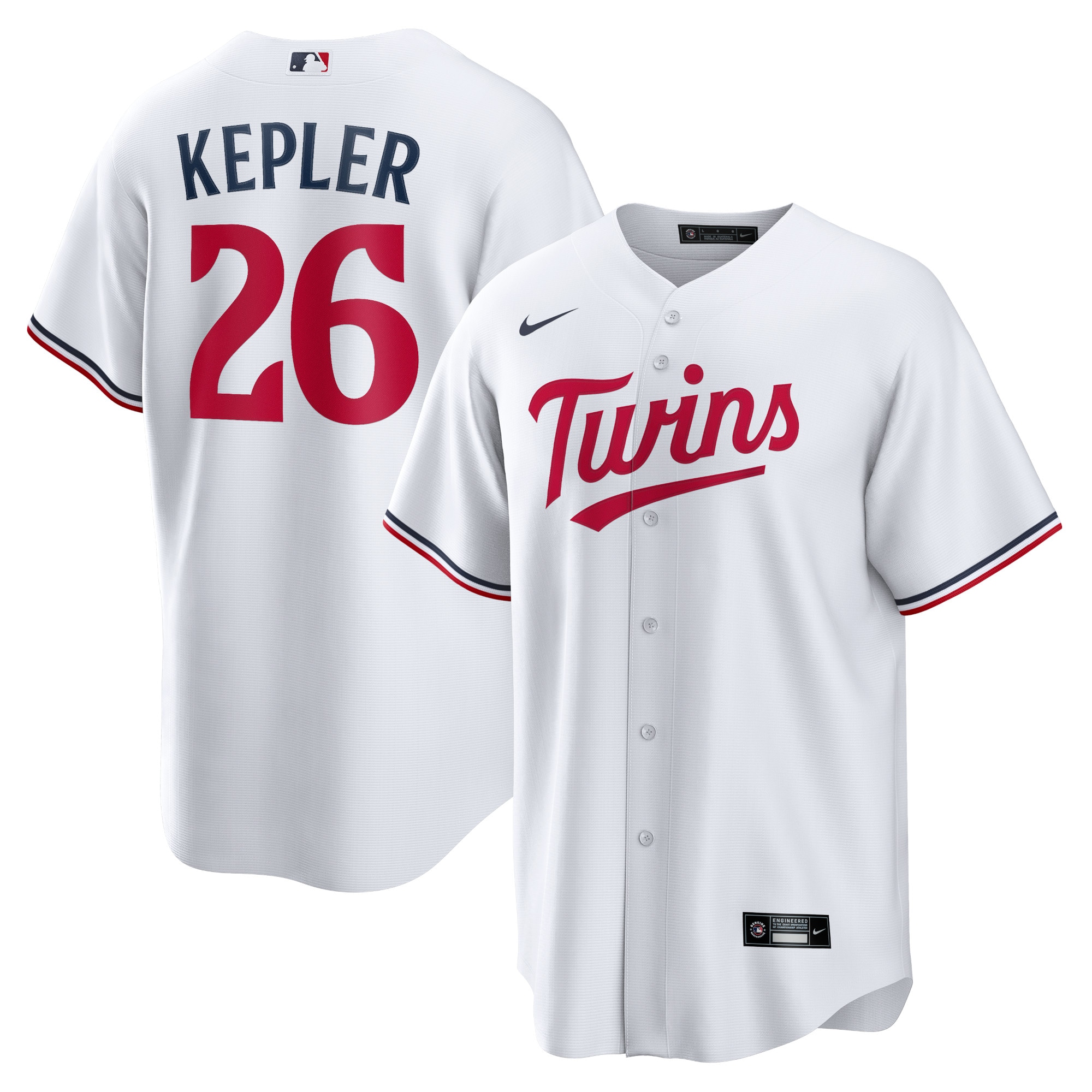 Max Kepler Minnesota Twins Home Replica Player Logo Jersey – White