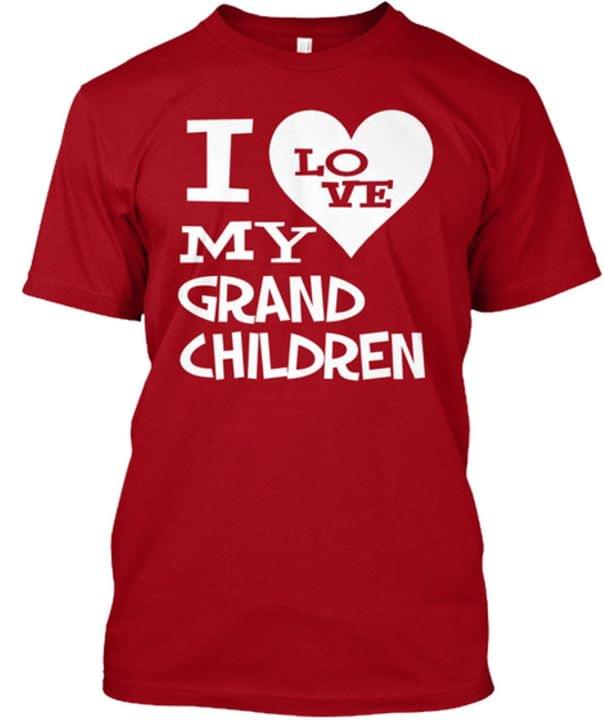 I Love My Grandchildren For Lovers Standard Men T-shirt