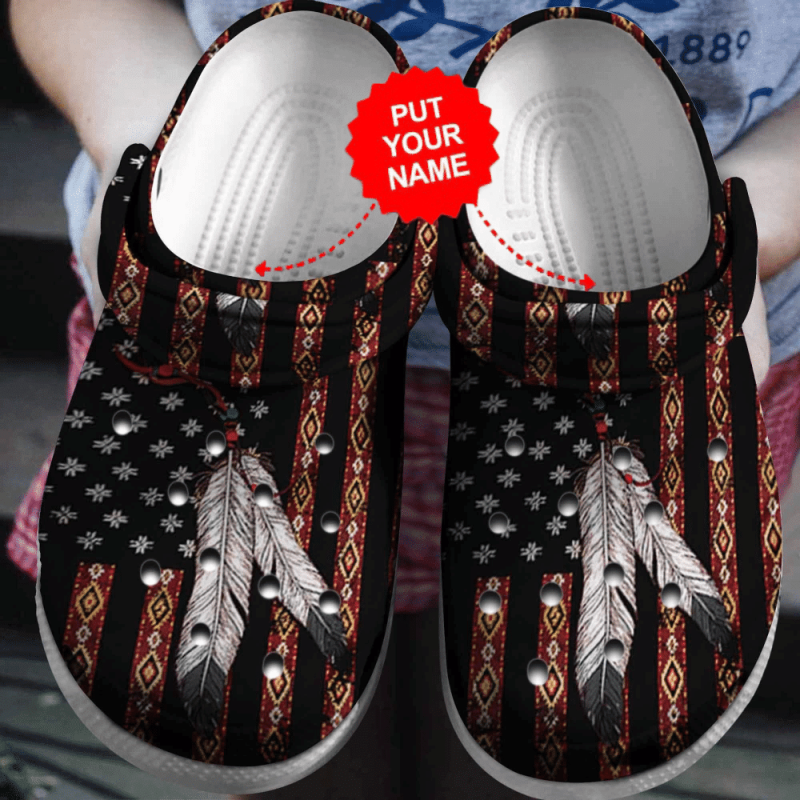 Colorful – Native Pattern Clog Shoes For Men And Women