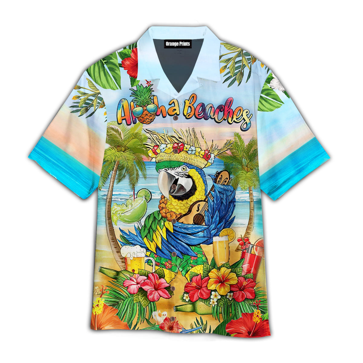 Parrot Aloha Beaches Hawaii Shirt For Men Women Ha8852